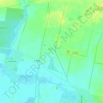 Carte topographique Klemensberg, altitude, relief