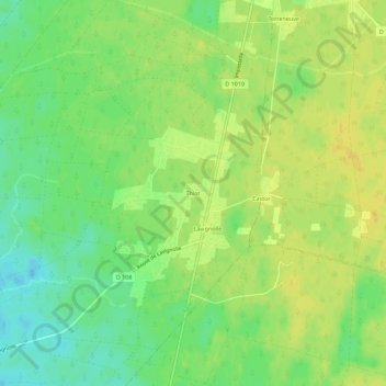 Carte topographique Thiot, altitude, relief