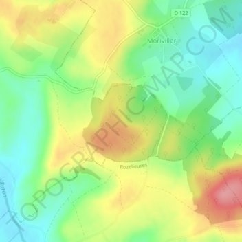 Carte topographique Filiere, altitude, relief