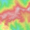 Carte topographique Mandala, altitude, relief