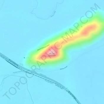 Carte topographique Mount Inkerman, altitude, relief