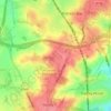 Carte topographique Bentley Heath, altitude, relief