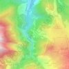 Carte topographique Le Collet d'en Bas, altitude, relief