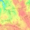 Carte topographique Le Fresne, altitude, relief