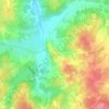 Carte topographique Alfaiates, altitude, relief
