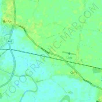 Carte topographique Lund, altitude, relief