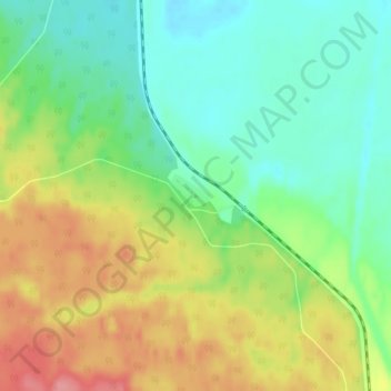 Carte topographique Сибирь, altitude, relief
