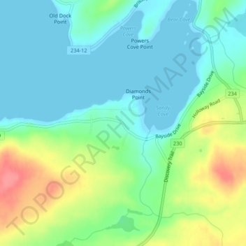 Carte topographique Lethbridge, altitude, relief