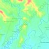 Carte topographique San Rafael, altitude, relief