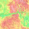 Carte topographique Смоленск, altitude, relief