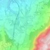 Carte topographique Le Châble, altitude, relief