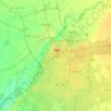 Carte topographique Lahore, altitude, relief