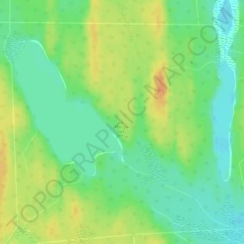 Carte topographique Milligan Hills, altitude, relief