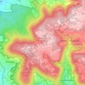 Carte topographique Kälberberg, altitude, relief