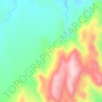 Carte topographique Dembel, altitude, relief