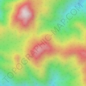 Carte topographique Mount Cresta, altitude, relief