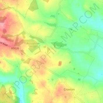 Carte topographique Charnes, altitude, relief