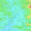 Carte topographique Île des Papes, altitude, relief