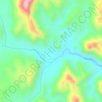 Carte topographique Madlala, altitude, relief