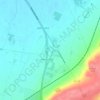 Carte topographique Gonerby Moor, altitude, relief