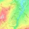 Carte topographique Dewartown, altitude, relief