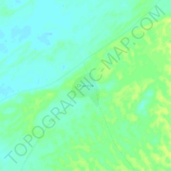Carte topographique Dharnok, altitude, relief