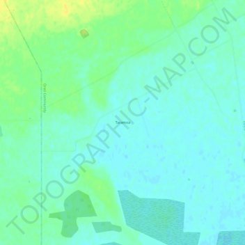Carte topographique Taramoa, altitude, relief