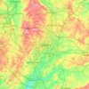 Carte topographique Coventry, altitude, relief