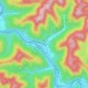 Carte topographique Uneeda, altitude, relief