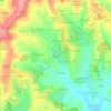 Carte topographique Le Brûlé, altitude, relief