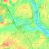 Carte topographique Arlington Knolls, altitude, relief