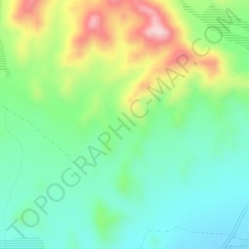 Carte topographique Recobero, altitude, relief