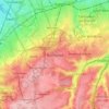 Carte topographique Banstead, altitude, relief