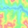Carte topographique Pactola Reservoir Recreation Area, altitude, relief
