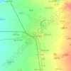 Carte topographique Taungdwingyi, altitude, relief