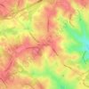 Carte topographique Hog Mountain, altitude, relief
