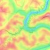 Carte topographique Cumberland Falls, altitude, relief