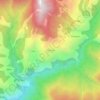 Carte topographique Pinswār, altitude, relief