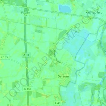 Carte topographique Wehrtannen, altitude, relief