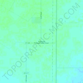 Carte topographique Pheasant, altitude, relief