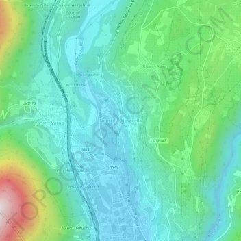 Carte topographique Neustift - Novacella, altitude, relief