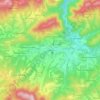 Carte topographique Елена, altitude, relief