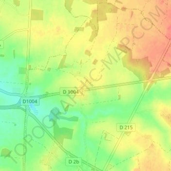 Carte topographique Le Corbier, altitude, relief