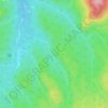 Carte topographique щель Менделева, altitude, relief
