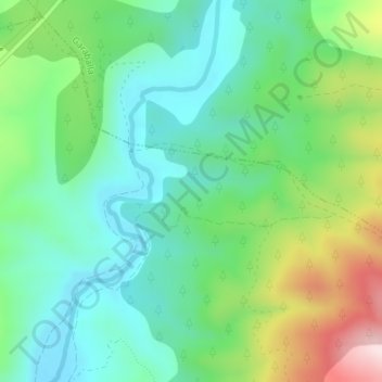 Carte topographique Hoya de los Jarques, altitude, relief