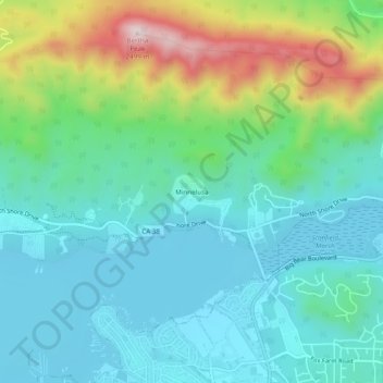 Carte topographique Minnelusa, altitude, relief