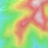 Carte topographique Bone Mountain, altitude, relief
