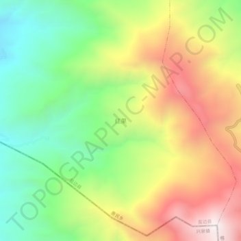 Carte topographique 红果, altitude, relief