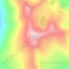 Carte topographique Roman Nose, altitude, relief