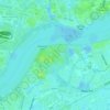 Carte topographique Plumstead Marshes, altitude, relief
